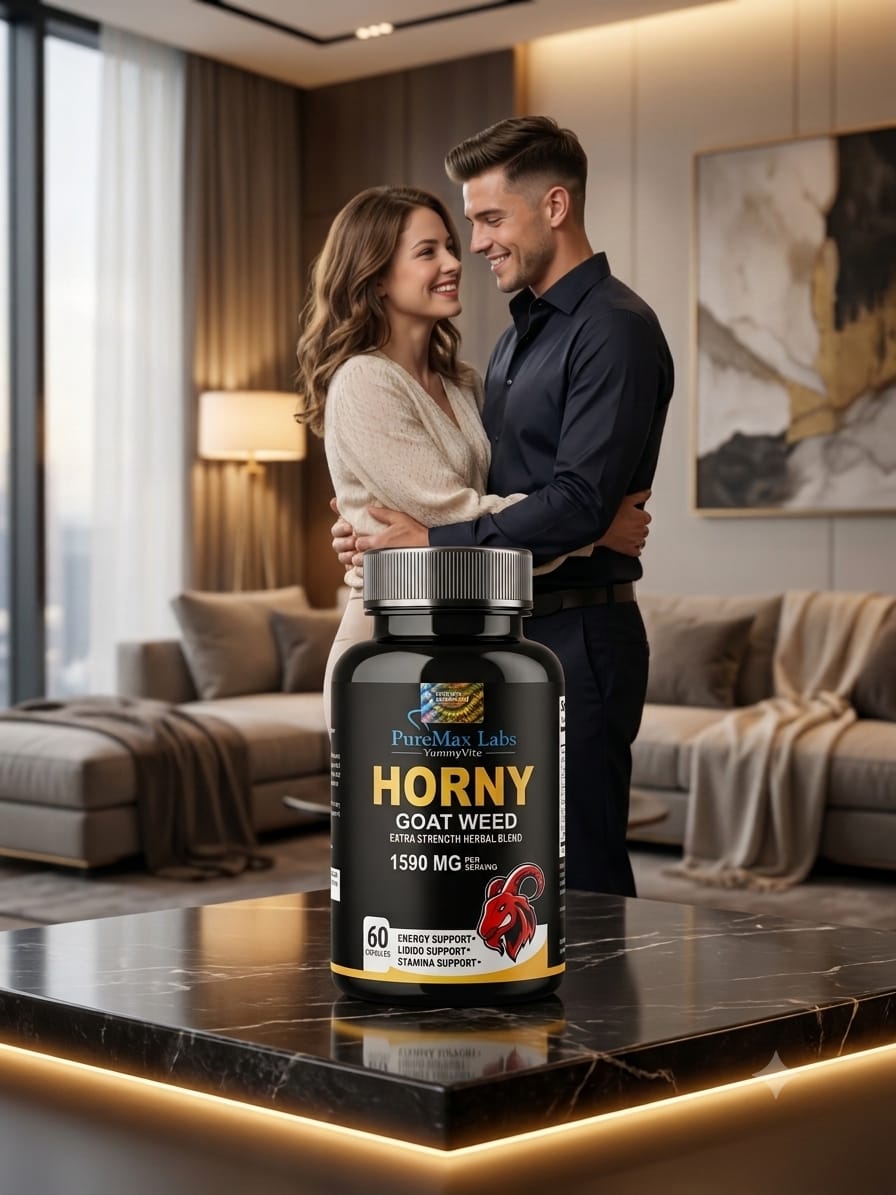 PureMax Labs Horny Goat Weed – প্রিমিয়াম হারবাল ব্লেন্ড যা এনার্জি ও স্ট্যামিনা সাপোর্টে সহায়তা করে।
